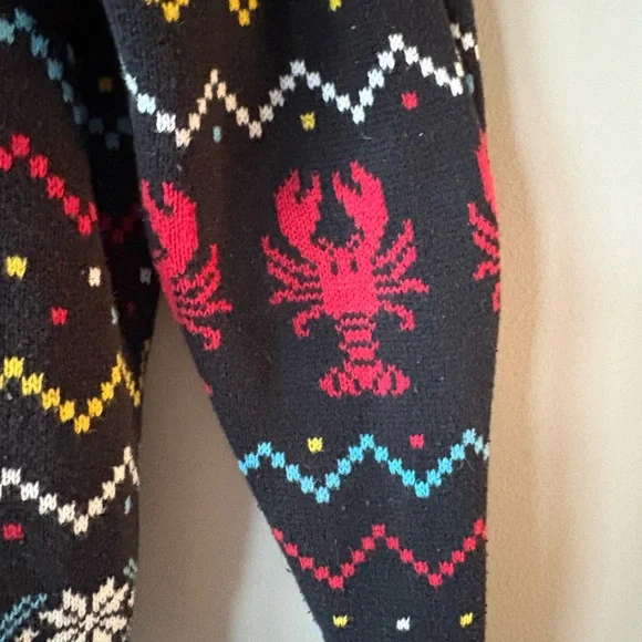 Friends TV Show Central Perk 100% Cotton Lobster Sweater sz Large - Picture 4 of 8